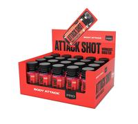 Body Attack Shot 20 x 60 ml Boooste Pre Workout 1200 ml