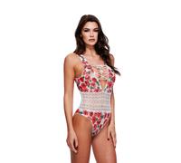 Baci White Floral & Lace Teddy M/L