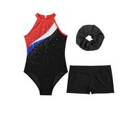 Body bambina ragazza per danza body con pantaloncini tuta biketard costume