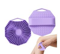 Body Bath Scrubber, Exfoliator Scrub Brush, 3.94 Inches Silicone Loofah Massager, Cleaning Scrub Set, 2 Pieces For Bathroom Accessories Men Women Cleansing Supplies