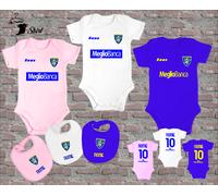 BODY + BAVAGLINO NEONATO FROSINONE PERSONALIZZATO CON NOME E NUMERO. IDEA REGALO