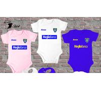 BODY + BAVAGLINO NEONATO FROSINONE PERSONALIZZATO CON NOME E NUMERO. IDEA REGALO