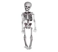 Body Body Halloween Skeleton, ossa di corpo umano finte realistiche con articolazioni posabili | Articoli di Halloween per arredamento della bara, oggetti di scena del festival fantasma, orribile arre