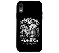 Body By Alcohol And Bad Decisions Tatuaggio Pizza Birra Art Custodia per iPhone XR