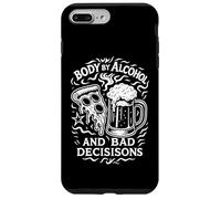Body By Alcohol And Bad Decisions Tatuaggio Pizza Pie Beer Art Custodia per iPhone 7 Plus/8 Plus