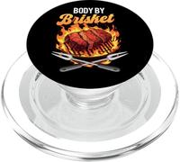 Body by Brisket Funny BBQ Lover Grill Humor Design PopSockets PopGrip per MagSafe