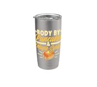 Body By Pancakes - Macchina per pancake, da uomo e da donna Bicchiere termico in acciaio inox doppia parete