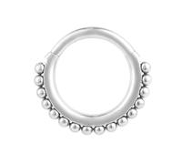 Body CAC 1,2mm Titanio Setto incernierato Clicker Segmento Orecchino Jeweled Daith Helix Piercing Cerchio-Diametro interno 8mm