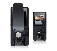 Body Cam A39 1080P Visione notturna a infrarossi Mini videocamera Full HD Dash Cam Piccola videocamera 180 gradi Wide Angle Police Bodycam per Esterni(16GB,Advanced set)