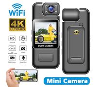 Body Camera, Mini telecamera WiFi portatile videoregistratore digitale body cam videocamera a infrarossi for visione notturna sport DV per servizio, consegna, raccolta prove(No WiFi)