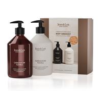 Body Ceremony Cardamom & Tonka con mano & Body Cleanser e balsamo per mano e