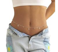 Body Chain 2 pezzi di catena a doppio strato in metallo, for il corpo, for la vita regolabile sexy(1161)
