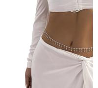 Body Chain 2 pezzi di catena a doppio strato in metallo, for il corpo, for la vita regolabile sexy(1230-1)