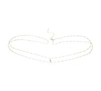 Body Chain 2 pezzi di catena for piercing all'ombelico con perline a doppio strato, gioielli, accessori for il corpo