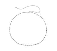 Body Chain Waist, Beach Waist Chains for Women Simple Stars Belly Chain for Women Sexy Belts(Silver)