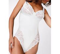 Body con ferretto lov’ring pizzo, bianco. Media contenitività. Bianco 3B