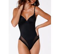 Body con ferretto Millennium Equilibre, nero, in microfibra e tulle Contenitività leggera Nero 3B