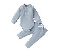 Body Con Increspature Bambino Vestiti Ragazzo 3 6 12 18 24 Mesi Abiti Manica Lunga Maglia Cotone Pagliaccetti Pantaloni Infant Inverno Set Baby Pagliaccetti Neonato, Bu2, 0-3 Monate