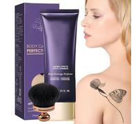 Body Concealer Cream, Leg Makeup Body Coverage Perfector with Brush, 2,28 x 5,04 Inches Long Lasting Legs Foundation for Beach, Swimming, Photo Ready Wedding, Natural