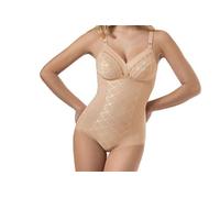 Body contenitivo Sièlei 811 senza ferretto coppa B (4, Nudo caramel)