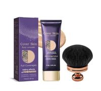 Body Coverage Perfector 2025 - Perfezionatore all-over con pennello per corpo XL | Trucco impermeabile per coprire tatuaggi, cicatrici e imperfezioni della pelle su gambe e corpo (1 pezzo+B)