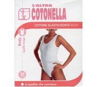 Body da donna a spalla larga in cotone elasticizzato Cotonella 3353 elastico