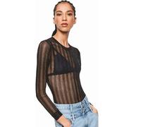 Body da donna di Pepe Jeans Dua Lipa Katie trasparente nero XS