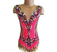 Body Da Ginnastica Ritmica Per Bambine Fatti A Mano Costumi Da Gara Di Pattinaggio Artistico Femminile Abito Da Ginnastica Artistica Su Ghiaccio Abbigliamento Per Performance Artistiche,A,7_10Years