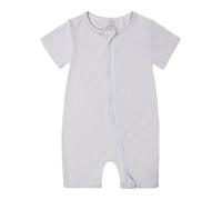 Body Danza Bambina, Body Canottiera Neonata Tutina per per E con Cerniera a Maniche Corte (Grey 12-18 Mesi)