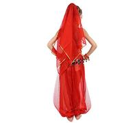 Body Danza Bambina, Vestiti da Ballo Bambina Costume da Ballo for Bambina con Frange Danza del Ventre Set Vestito Costume con Pantaloni Alti Sciarpa per Il sulla per la Danza araba egiziana