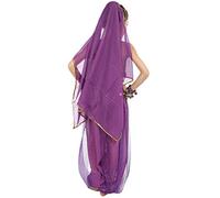 Body Danza Bambina, Vestiti da Ballo Bambina Costume da Ballo for Bambina con Frange Danza del Ventre Set Vestito Costume con Pantaloni Alti Sciarpa per Il sulla per la Danza araba egiziana