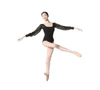 Body Danza Classica Donna Collant, Tute da Balletto, Tute for Adulti, Tute for la Pratica di Danza, Tute da Ginnastica for l'allenamento di Base dei Test d'Arte Femminili(Black,XL)