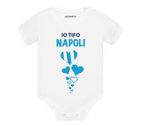 Body divertente neonato a maniche corte Io tifo il Napoli