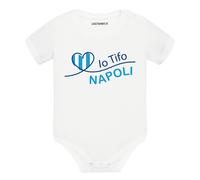 Body divertente neonato a maniche corte Io tifo Napoli