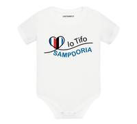 Body divertente neonato a maniche corte Io tifo Sampdoria