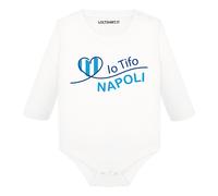 Body divertente neonato a maniche lunghe Io tifo Napoli