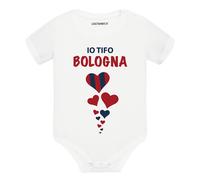 Body divertente neonato maniche corte Io tifo il Bologna