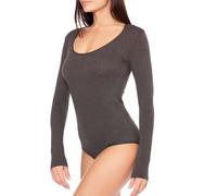 Body donna a manica lunga in cotone elasticizzato Jadea 4154