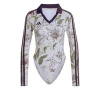 adidas Donna X Farm Rio Bodysuit Shirt, Ecru Tint/Shadow Brown/Multicolor, S