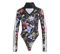 adidas Donna X Farm Rio Bodysuit Shirt, Black/Cream White/Multicolor, S