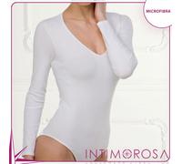 Body donna Bellissima 092 decolletè microfibra maniche lunghe
