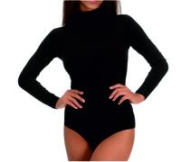 Body lupetto da donna ragazza JADEA ART. 4153 cotone elasticizzato nero intimo