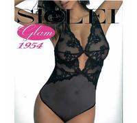 Body donna SieLei senza ferretto in raffinato pizzo e micro tulle art 1954