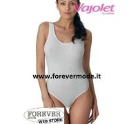 Body donna Vajolet a spalla larga in morbido cotone con scollo ampio art 5395
