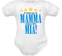 body e tutine neonato maschio e neonata femmina originali simpatici divertenti idea regalo nascita compleanno natale (body mamma mia bimbo manica corta, 18: 18-24 mesi)