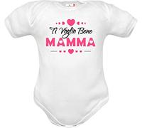 body e tutine neonato maschio e neonata femmina originali simpatici divertenti idea regalo nascita compleanno natale (body mamma tvb femmina rosa manica corta, 12: 12-18 mesi)