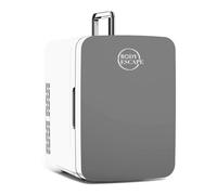 Body Escape Mini Frigorifero Per Prodotti Di Bellezza E Make-Up - Minifrigo Per Skincare Con Porta, Regalo Perfetto - Piccolo, Retro, Portatile, Compatto E Silenzioso Per I Trucchi - 10L - Grigio