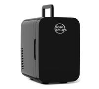 Body Escape Mini Frigorifero Per Prodotti Di Bellezza E Make-Up - Minifrigo Per Skincare Con Porta, Regalo Perfetto - Piccolo, Retro, Portatile, Compatto E Silenzioso Per I Trucchi - 6L - Nero