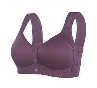 Body Felice Compleanno Papà Donne Shaped Cup Front Bra Without Wires Vest Style Plus Size Bra Mestruale Bio Francese, grigio, 46