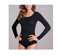 Body Girocollo Manica Lunga Cotonella art 3506 Bianco Nero